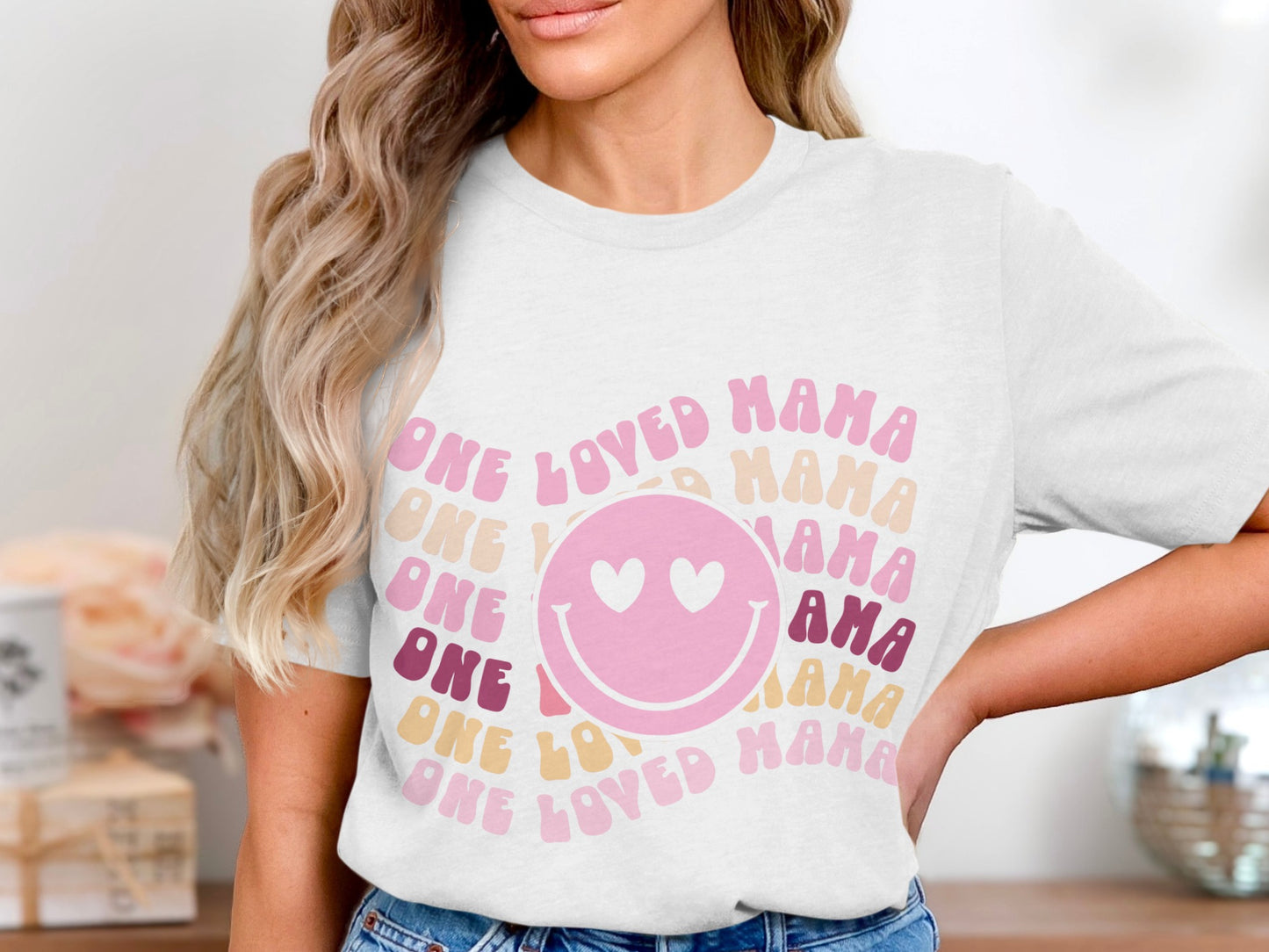 One Loved Mama Graphic Tee for Moms
