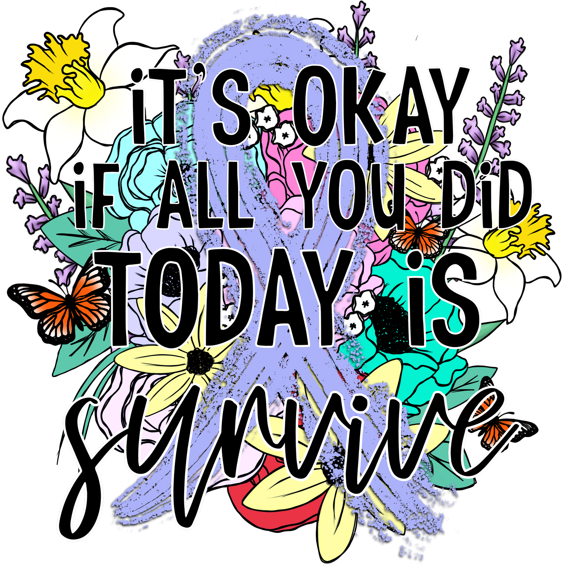 It's Okay If All You Did Today Is Survive Poster