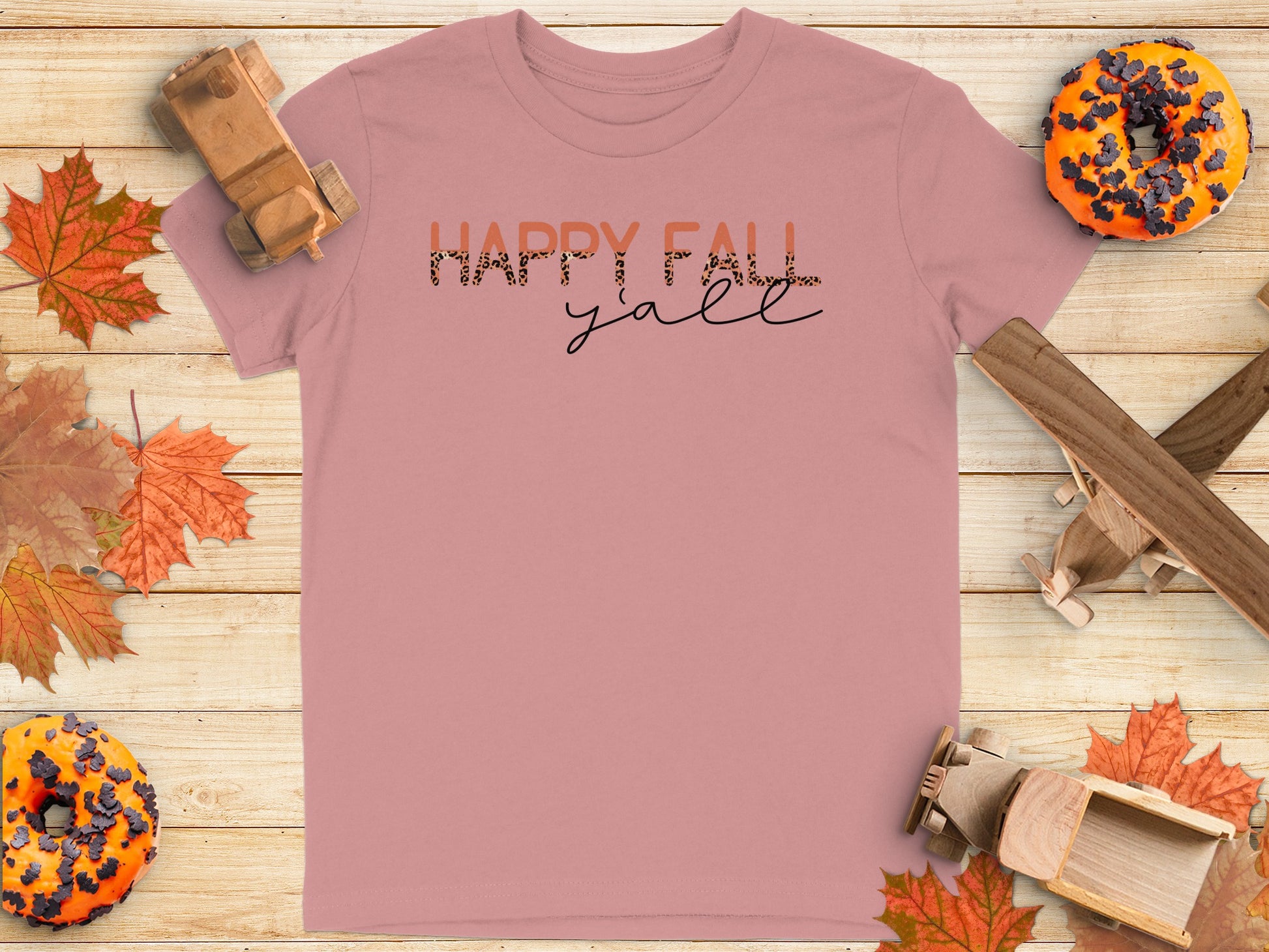 Happy Fall Y'all Seasonal T-shirt for Fall Enthusiasts