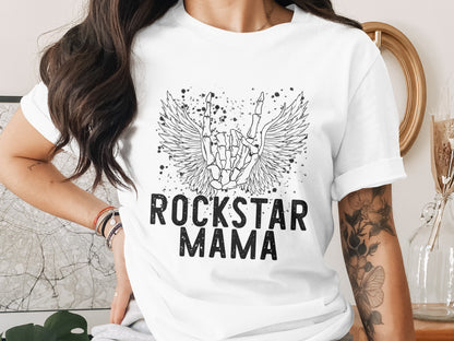Rockstar Mama Graphic Tee Shirt Product