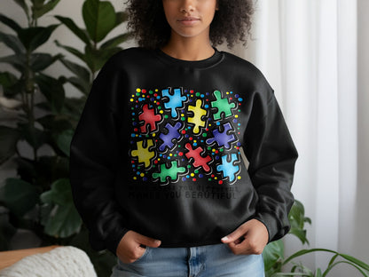 Colorful Puzzle Pieces Design With Inspirational Quote