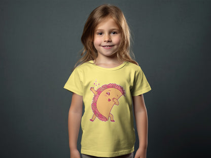 Dancing Taco Graphic Yellow Childrens T-Shirt Product
