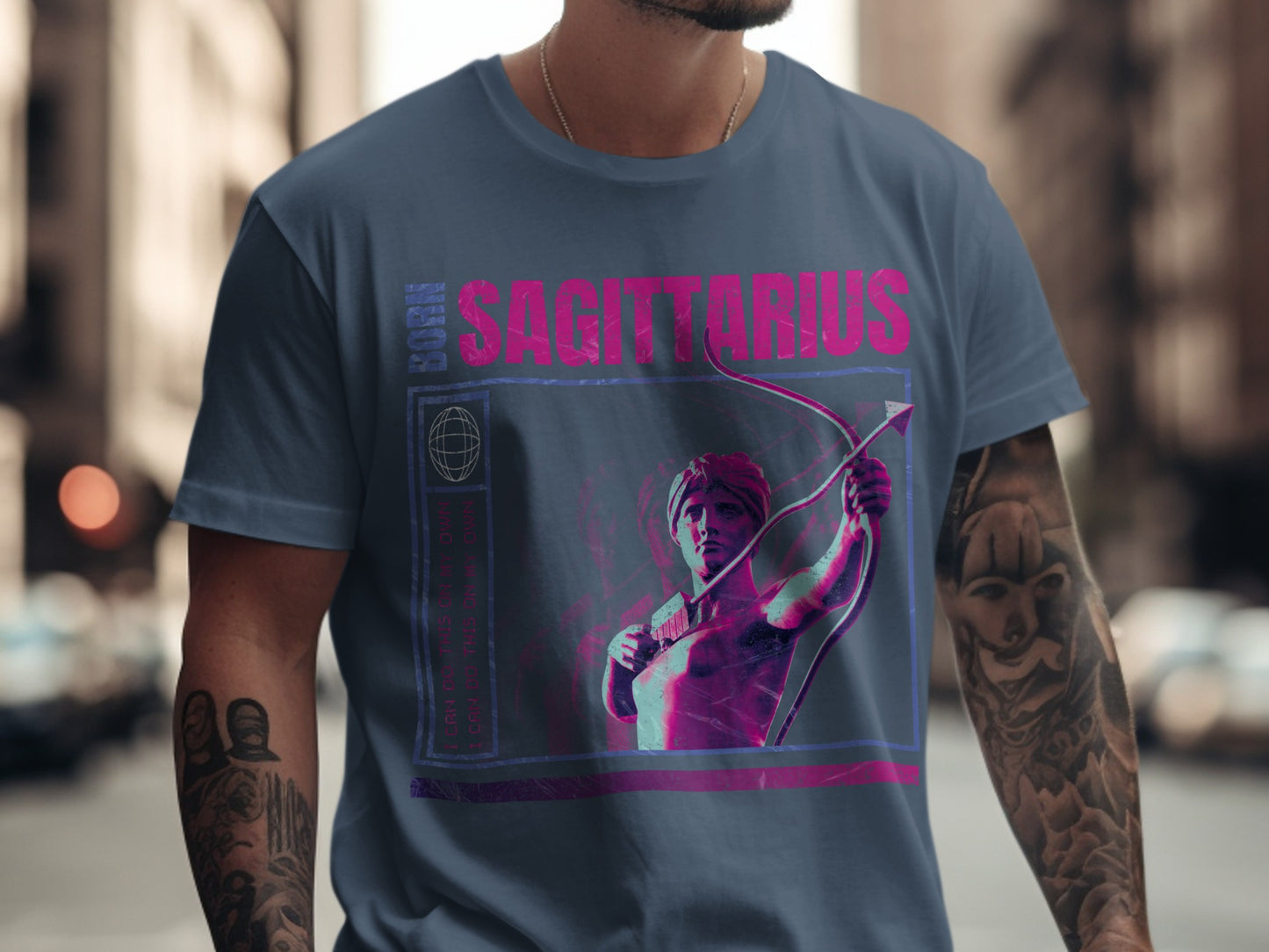 Born Sagittarius Astrology Design T-Shirt