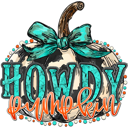 Howdy Pumpkin Stylish Decorative Design Print