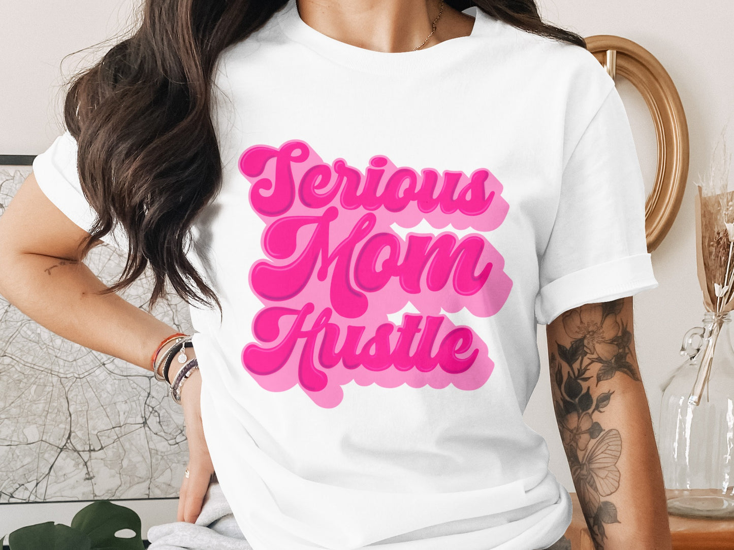 Serious Mom Hustle Stylish Graphic Tee