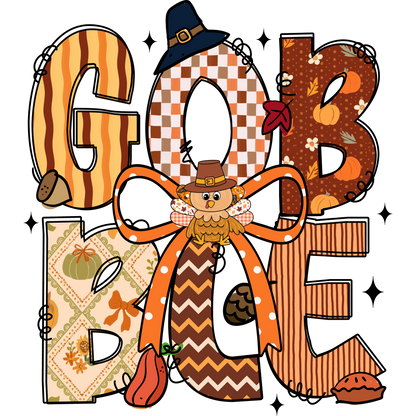 Thanksgiving Gobble Decor with Festive Fall Patterns