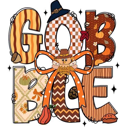 Thanksgiving Gobble Decor with Festive Fall Patterns
