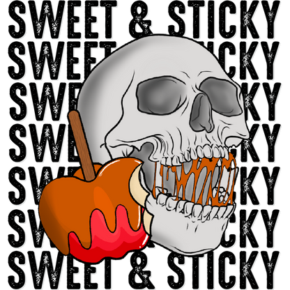 Sweet and Sticky Skull with Candy Artwork Print