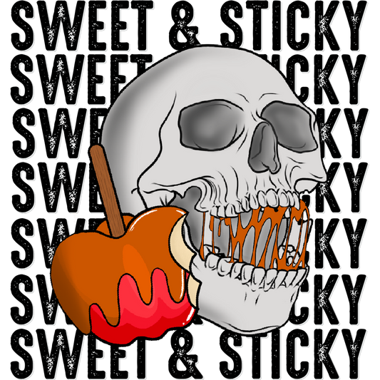 Sweet and Sticky Skull with Candy Artwork Print