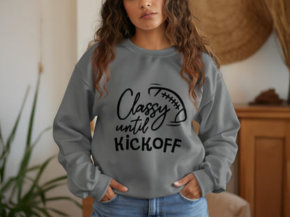 Classy Until Kickoff Long Sleeve Shirt product type