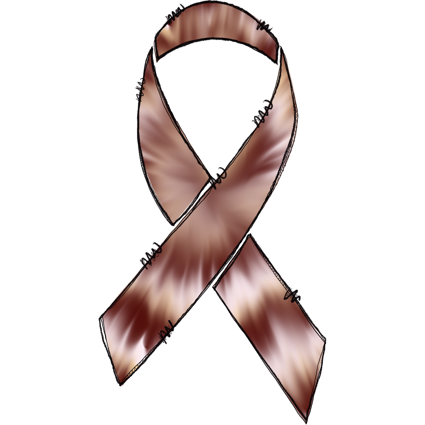 Elegant Gradient Brown And Beige Ribbon Item