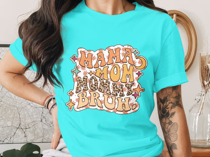 Vintage Inspired Mama Mom Mommy Bruh Graphic Tee