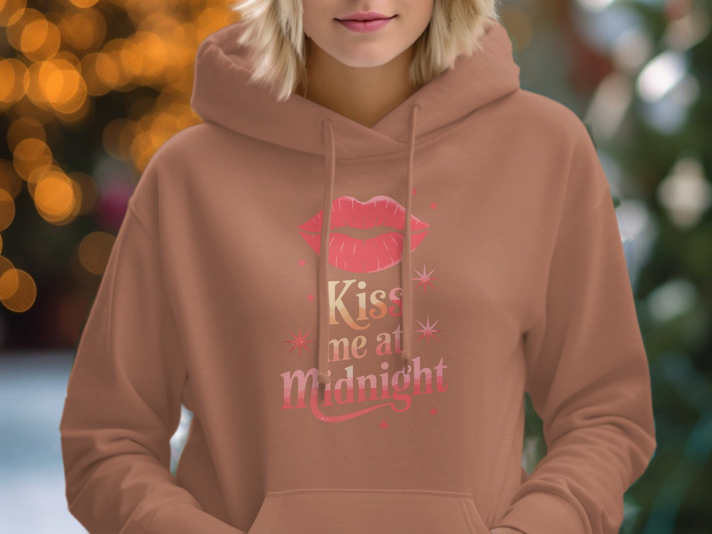 Kiss Me At Midnight Lip Print Hoodie