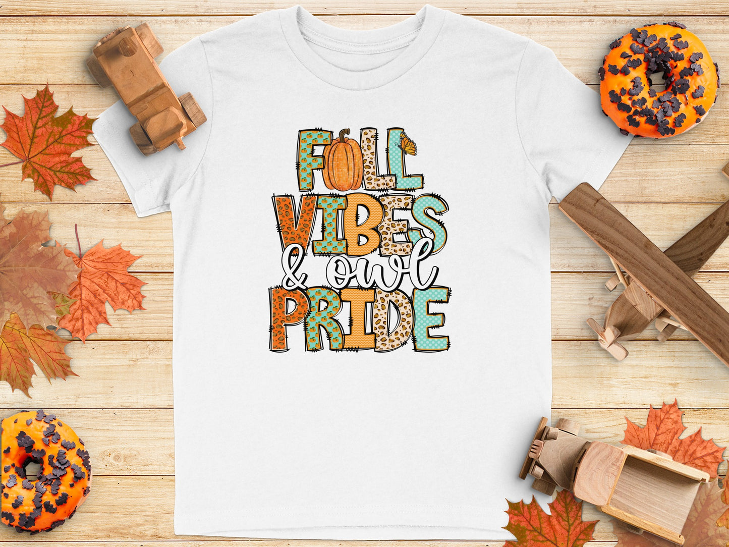 Fall Vibes & Owl Pride Graphic Tee