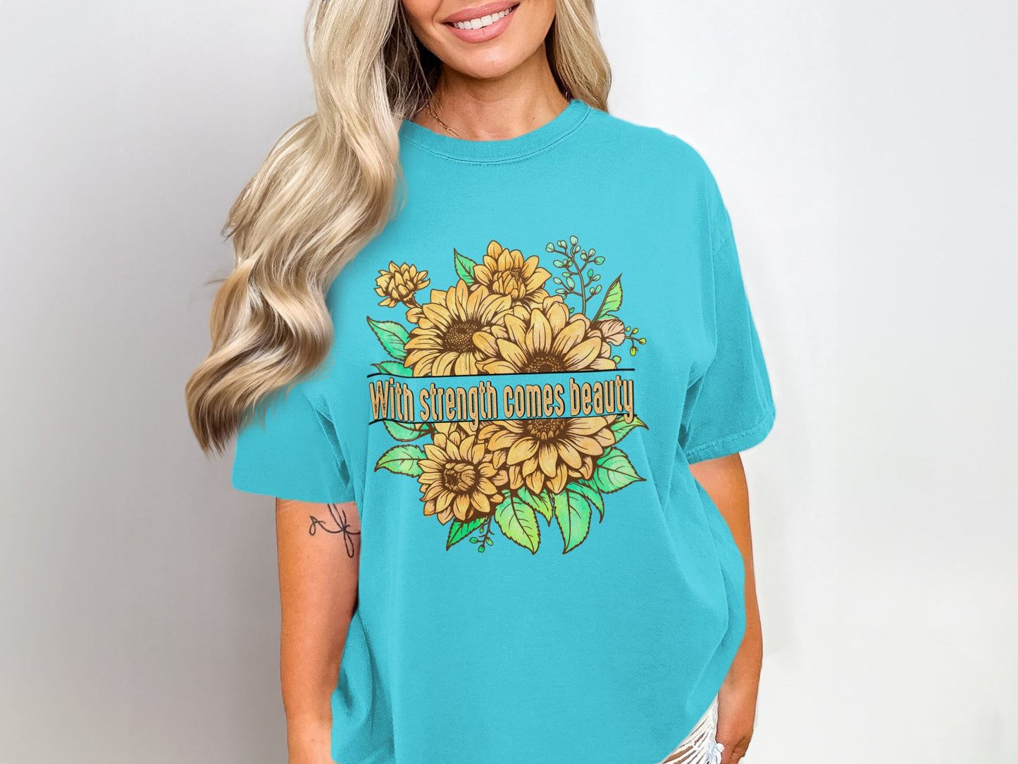 With Strength Comes Beauty Graphic Tee