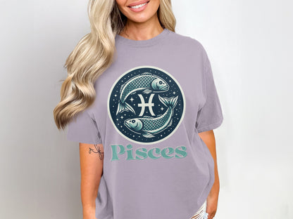 Pisces Zodiac Sign T-Shirt Perfect Birthday Gift