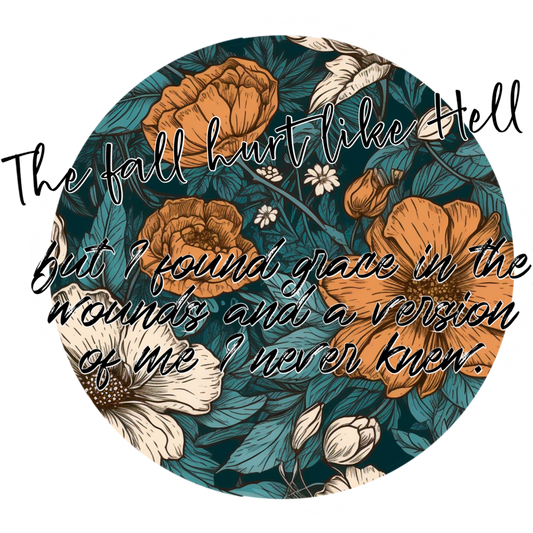 Floral Motivational Art with Inspirational Quote