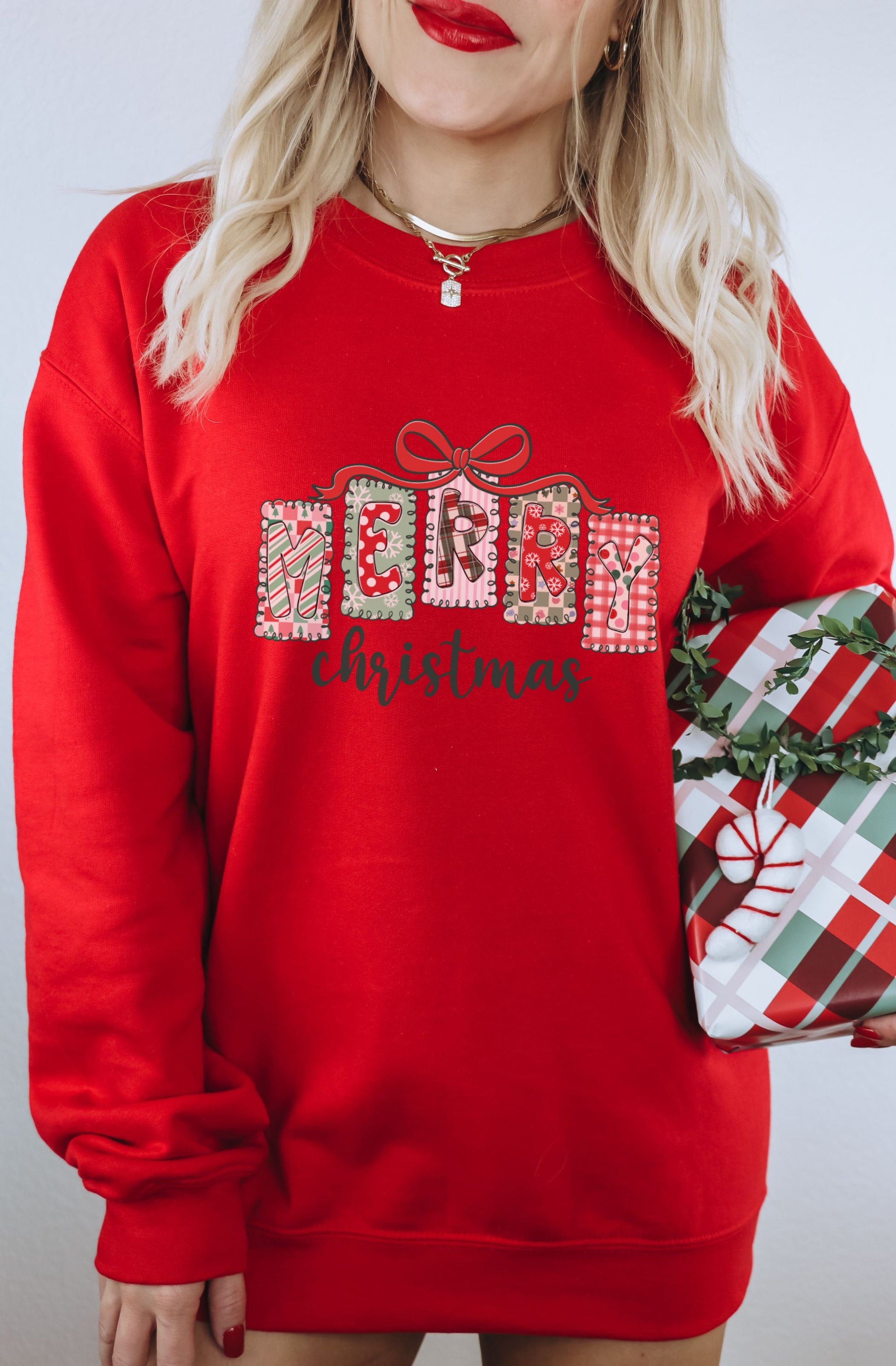 Merry Christmas Red Holiday Sweatshirt product