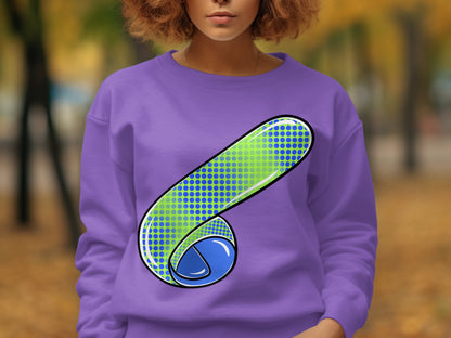 Retro Futuristic Style Pop Art Sweatshirt Design