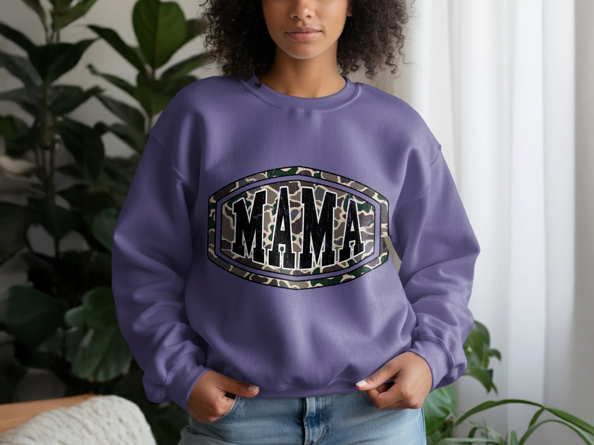 Stylish Lavender MAMA Graphic Sweatshirt Perfect Gift