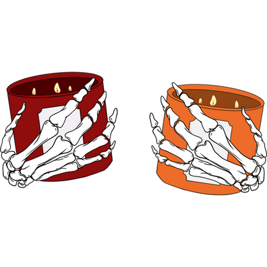 Skeleton Hand Wrapped Decorative Candle product