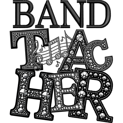 Sparkling Musical Band Teacher Design accessory