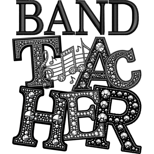 Sparkling Musical Band Teacher Design accessory