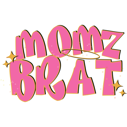 Adorable Momz Brat Design with Sparkling Elements