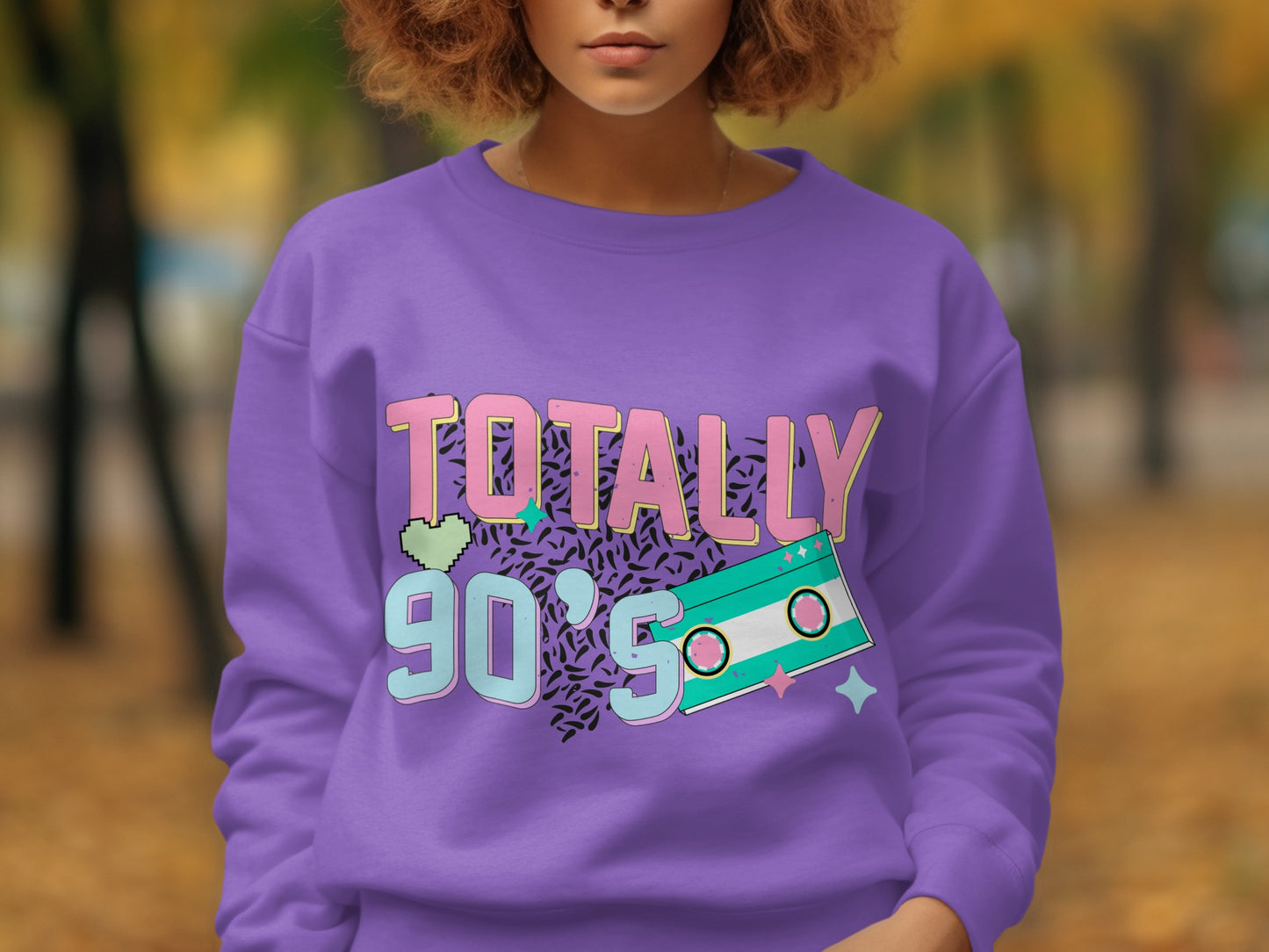 Totally 90s Graphic Sweatshirt For Retro Lovers