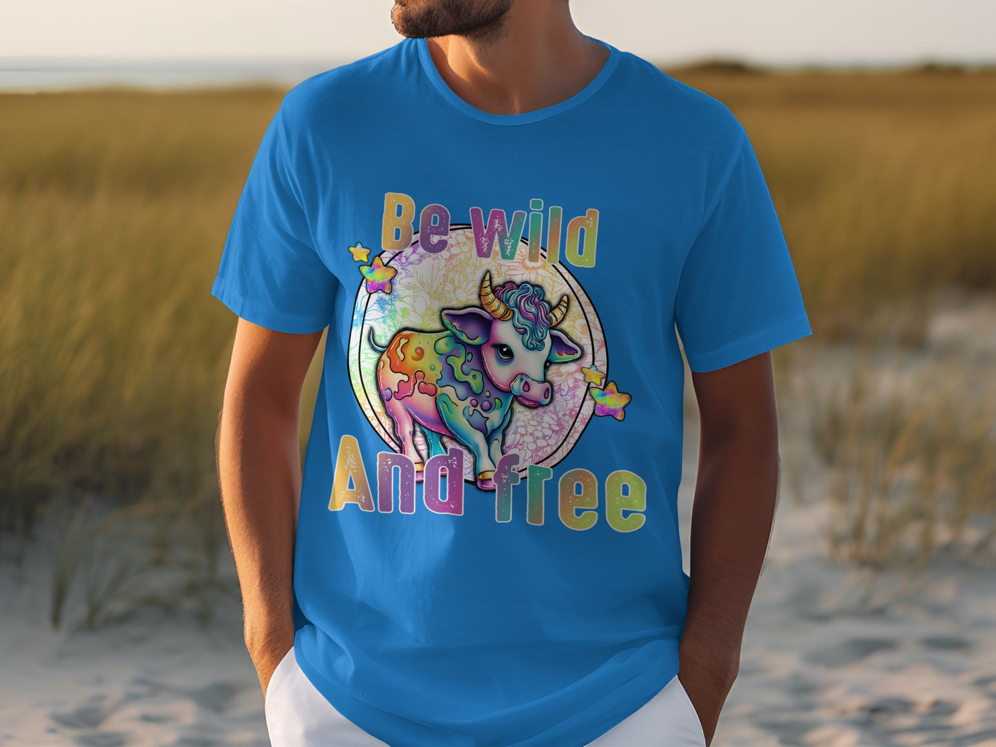 Be Wild And Free Colorful Unicorn T-Shirt