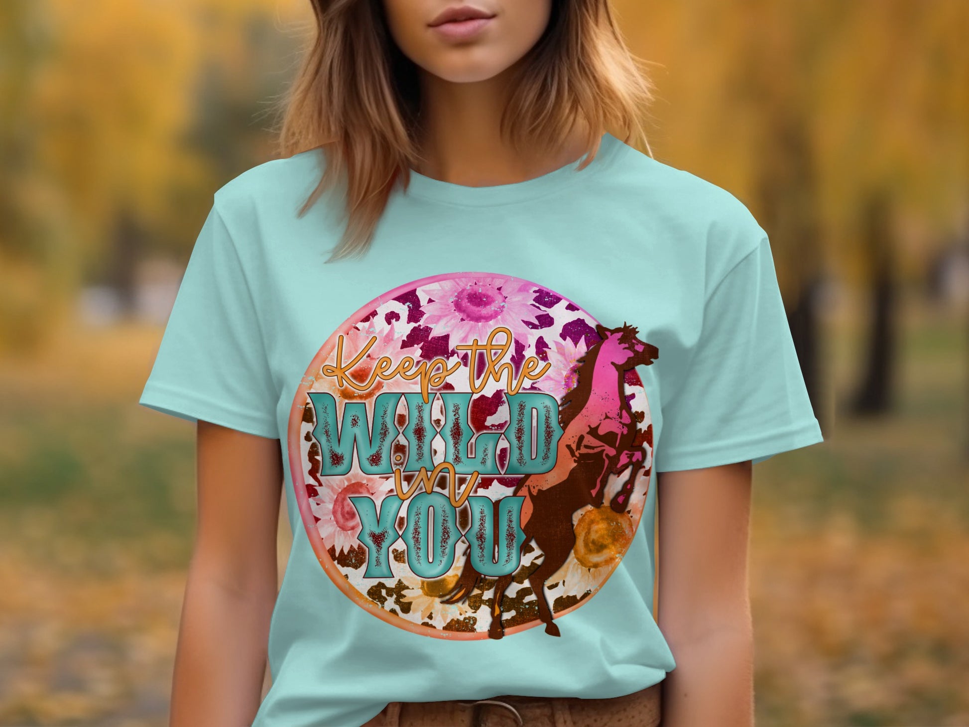 Keep The Wild In You Wild Horses Graphic T-Shirt