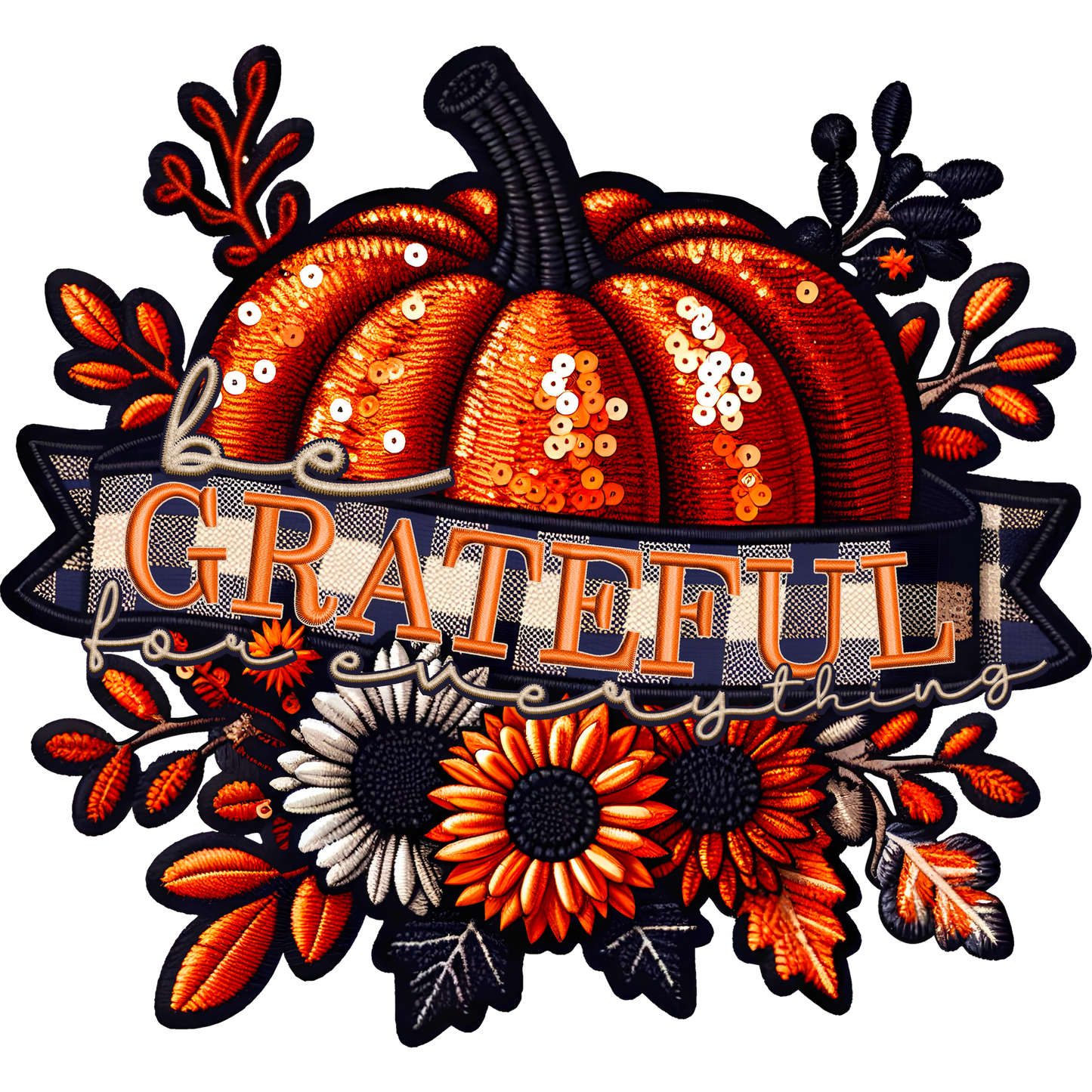 Be Grateful for Everything Pumpkin Decoration