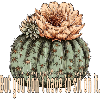 Life May Give You A Cactus Inspirational Artwork