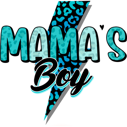 Mama's Boy Lightning Bolt Design Baby Onesie