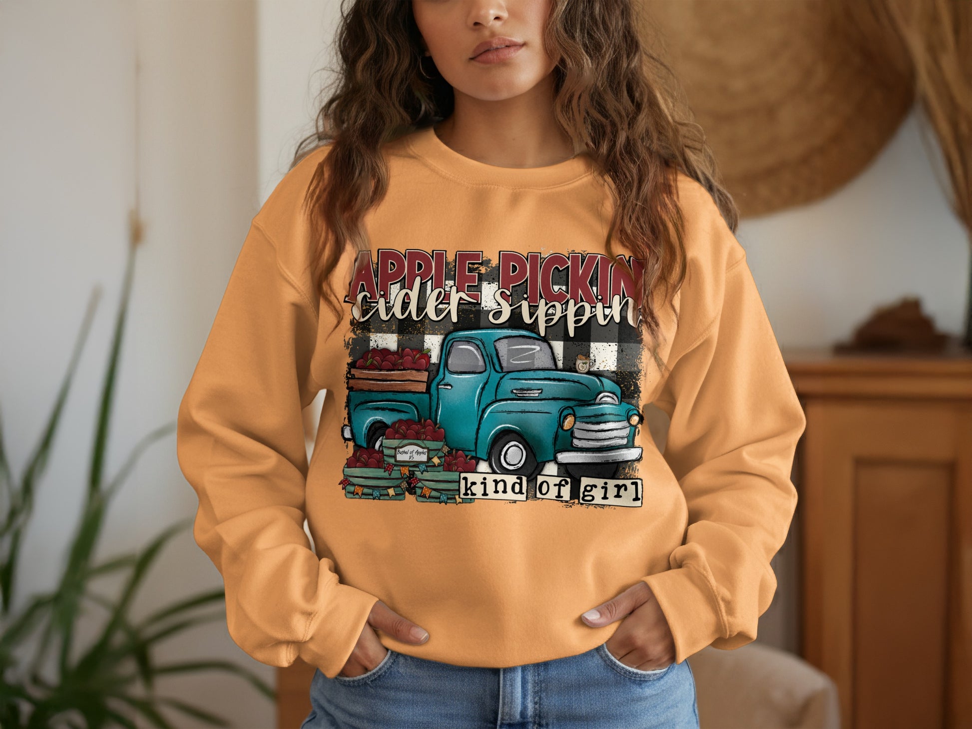 Apple Pickin Cider Sippin Kind of Girl Sweatshirt