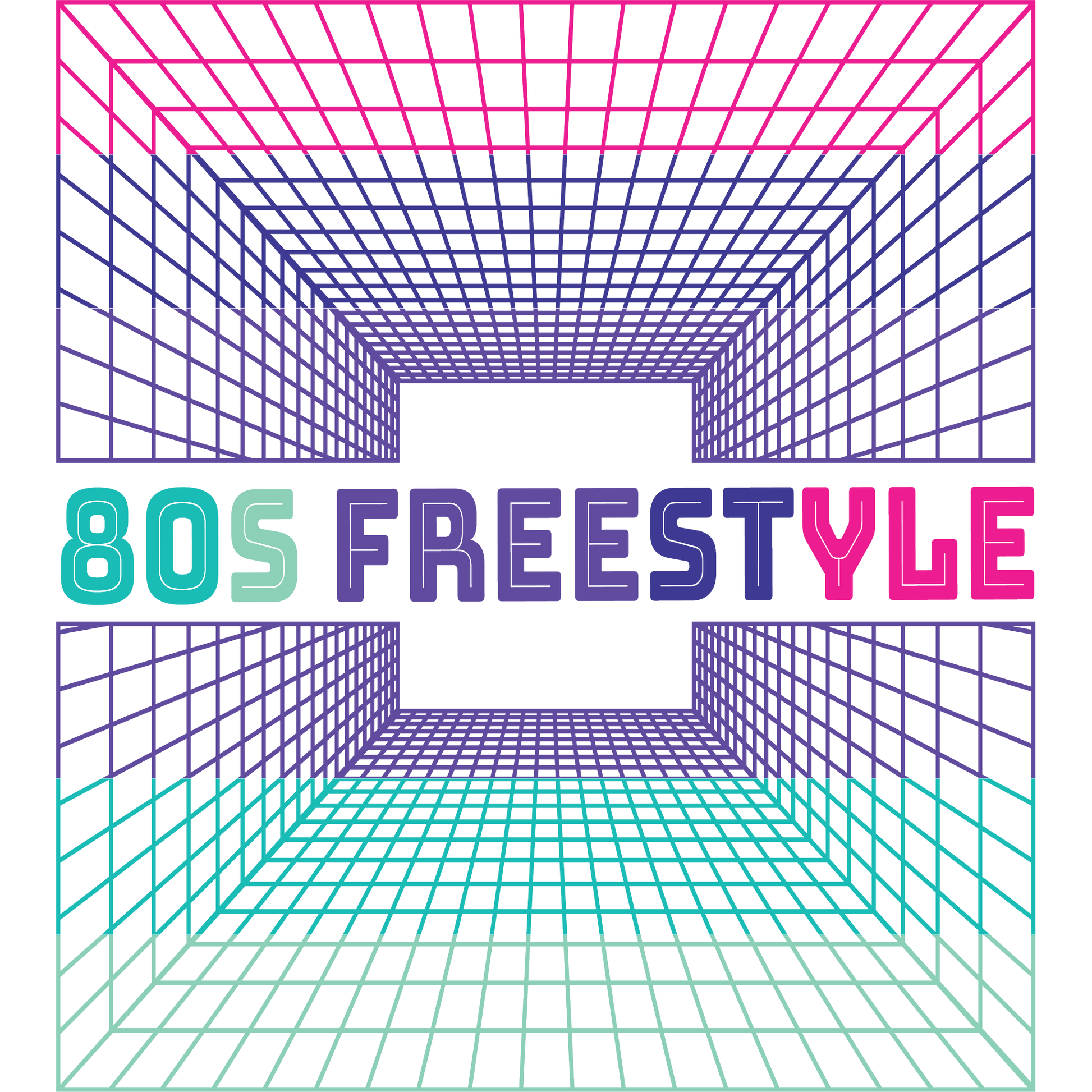 80s Freestyle Geometric Neon Design product
