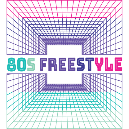80s Freestyle Geometric Neon Design product