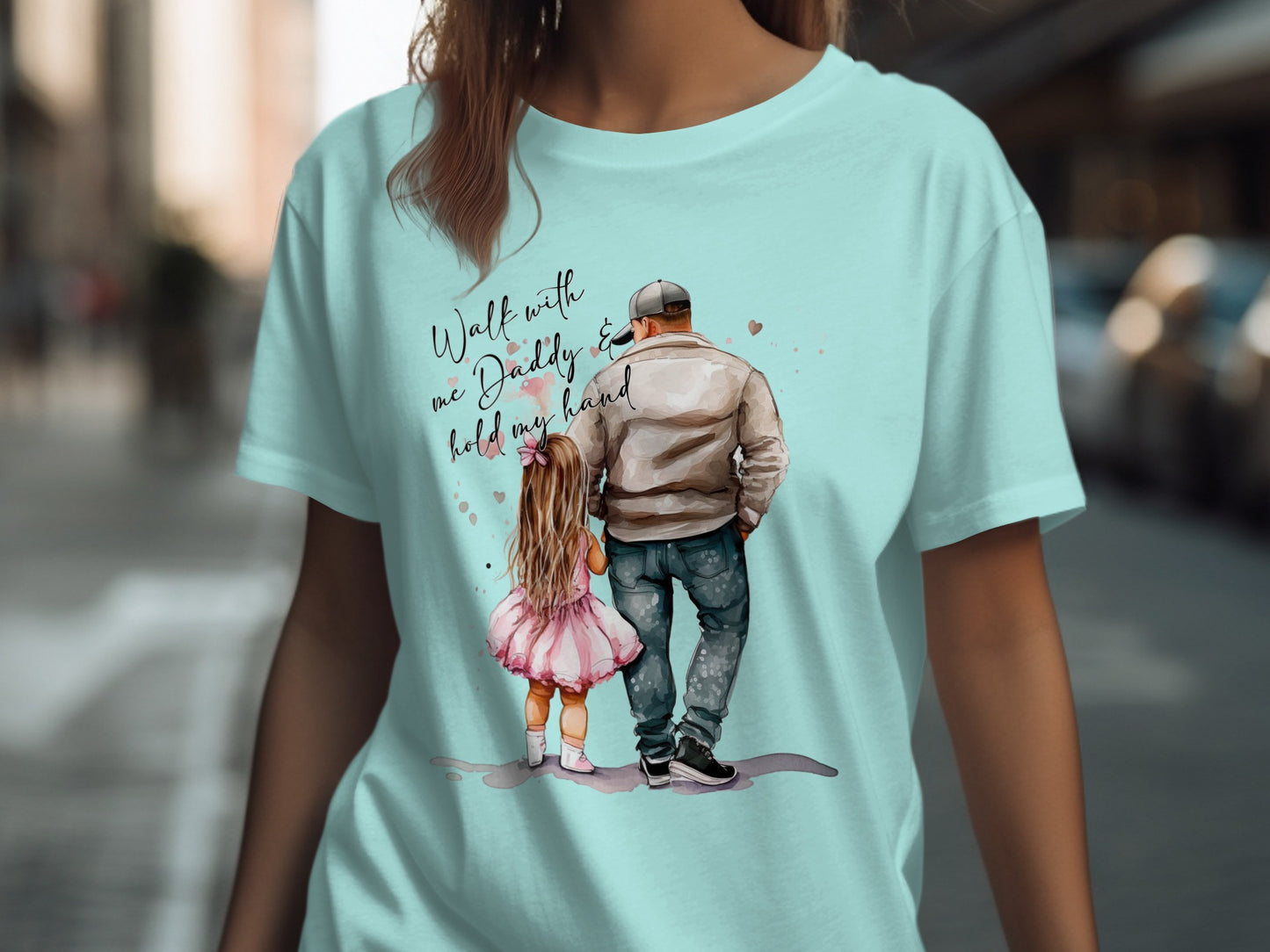 Walk with me Daddy to hold my hand T-shirt
