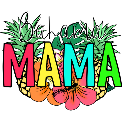 Bahama Mama with Colorful Tropical Theme Sign
