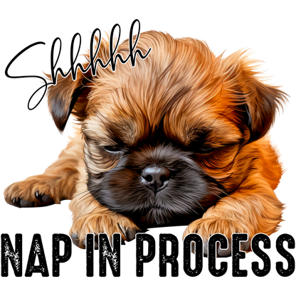 Shhh Nap In Process Adorable Puppy Design