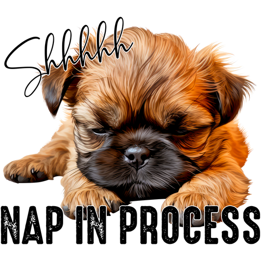 Shhh Nap In Process Adorable Puppy Design