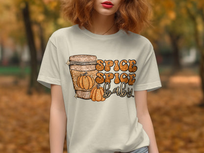 Spice Spice Baby Graphic Top with Fall Theme