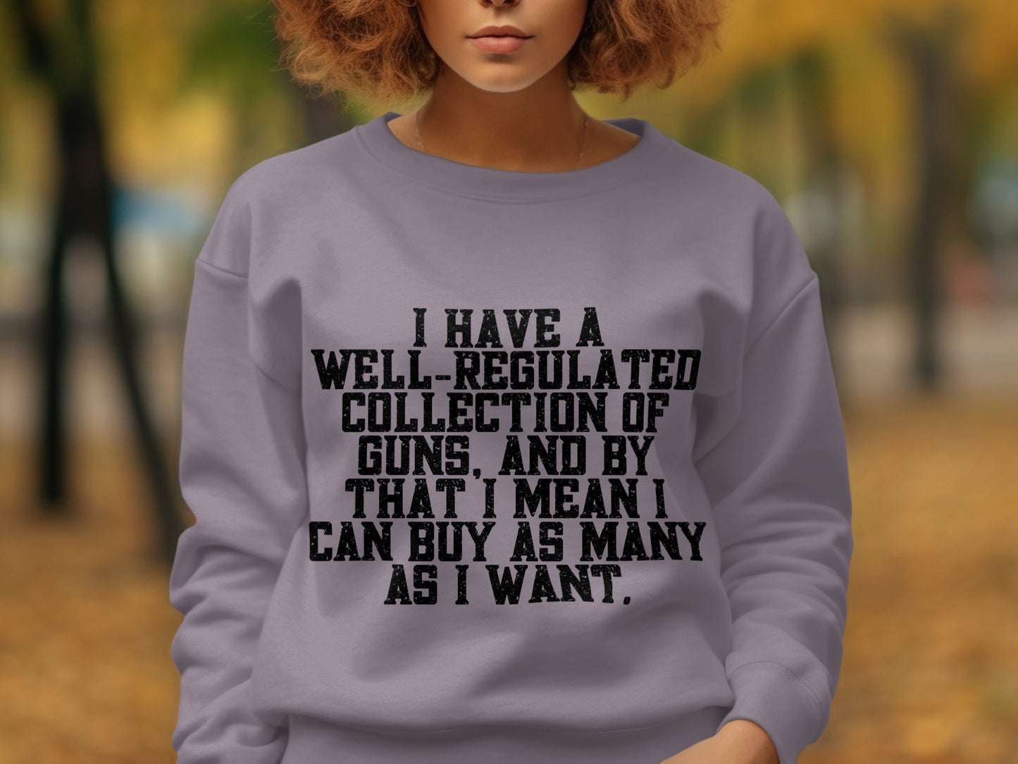 Well Regulated Collection of Guns Statement Sweatshirt