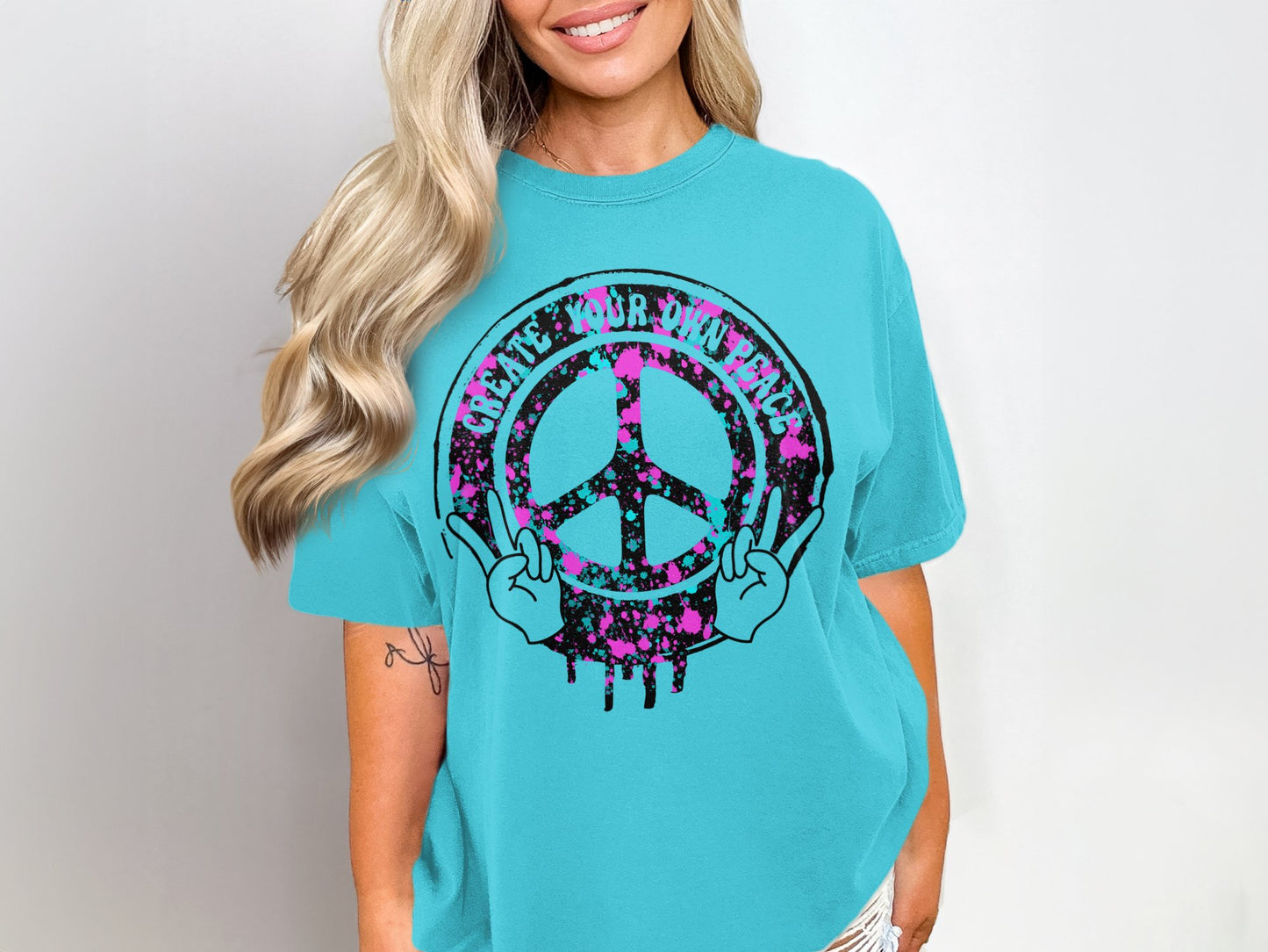 Create Your Own Peace Sign Graphic Tee