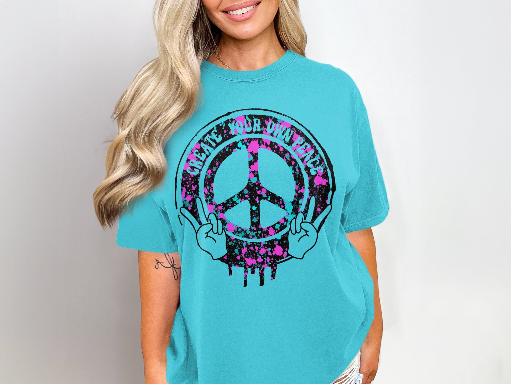 Create Your Own Peace Sign Graphic Tee