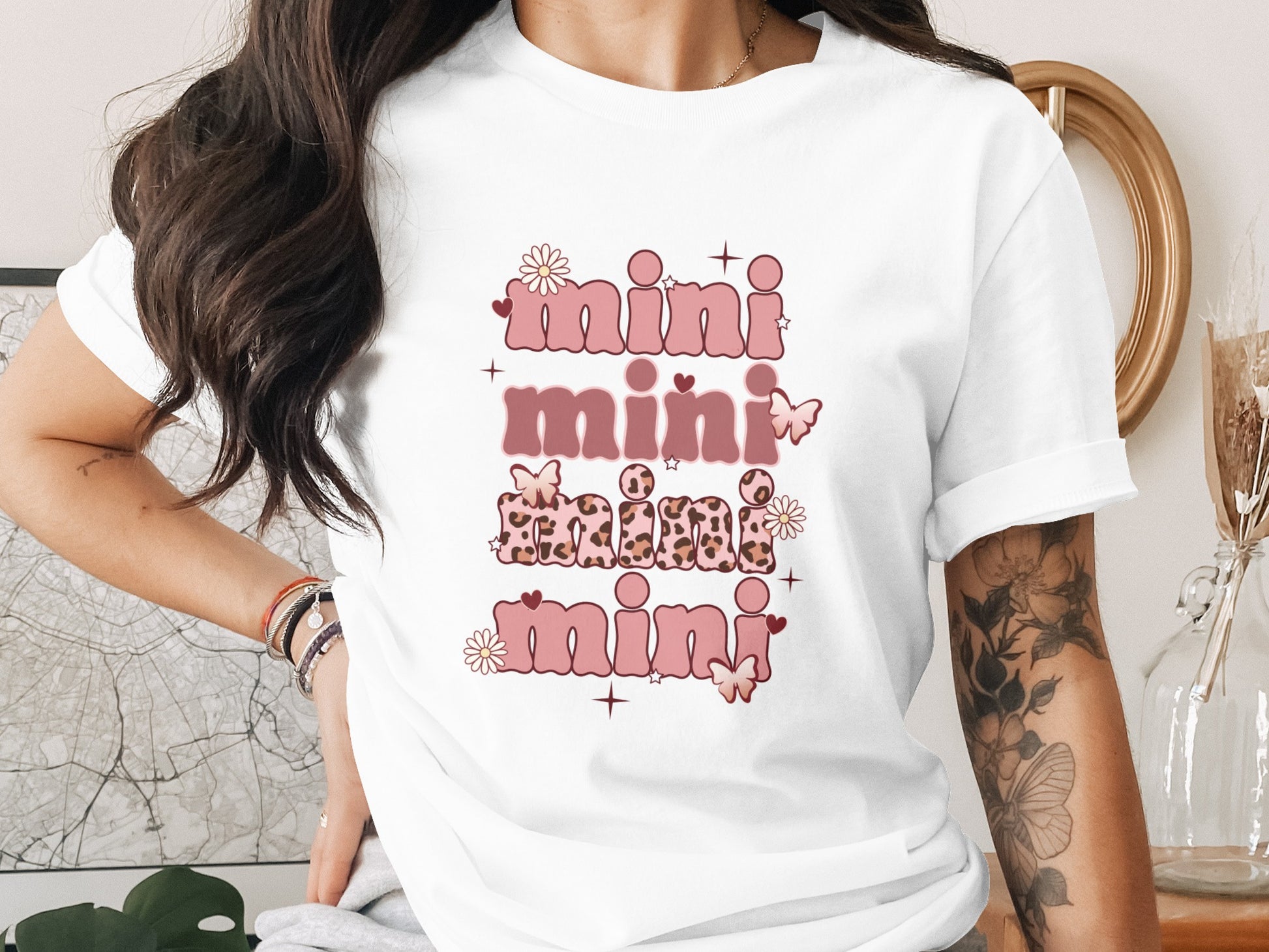 Stylish Mini Themed Graphic Tee with Cute Designs