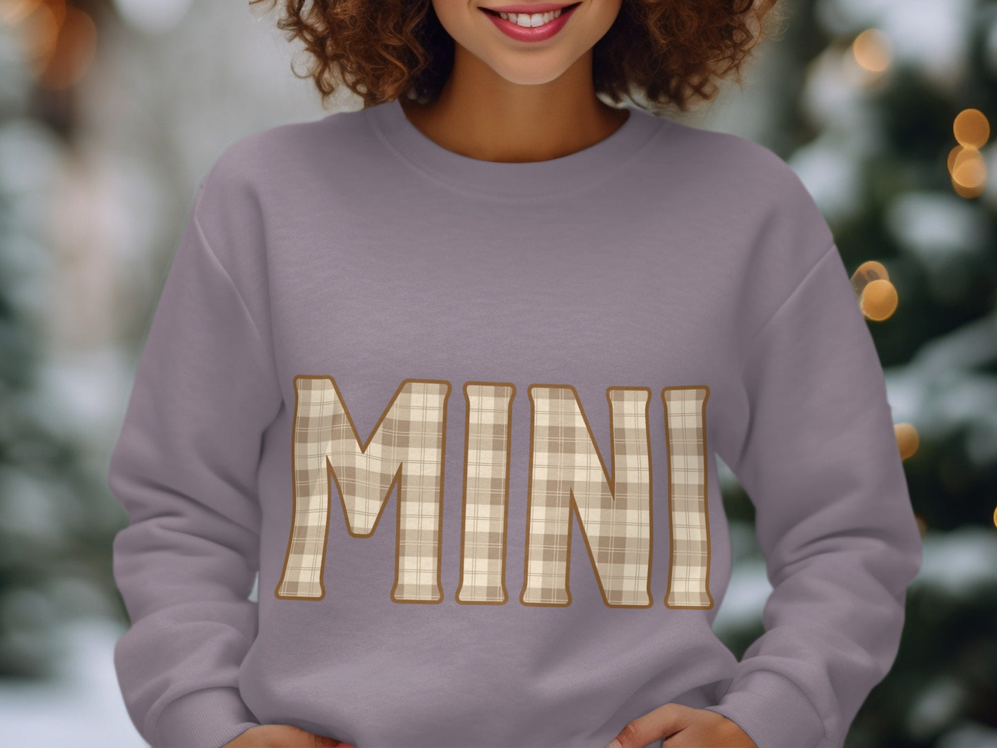 Cozy Mini Plaid Design Long Sleeved Product