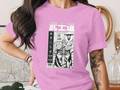 Japanese Samurai Bushido Code Graphic Tee