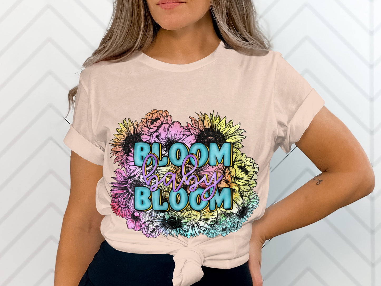 Bloom Baby Bloom Graphic Tee for Women