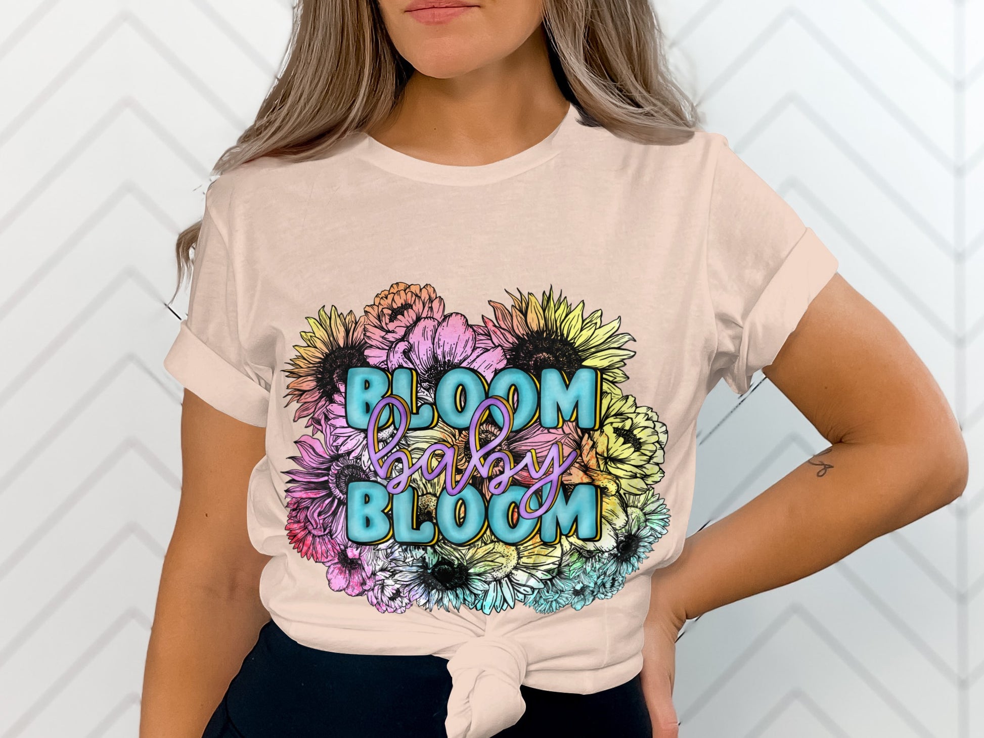 Bloom Baby Bloom Graphic Tee for Women
